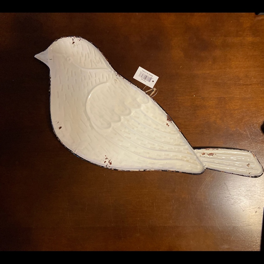 Large white Bird tray
